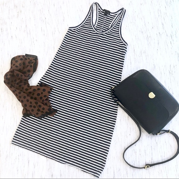 J. Crew Navy & White Striped Tank Dress XS - Picture 3 of 7